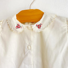 Load image into Gallery viewer, Vintage Adams cream embroidered blouse // 9-12 months 🌼