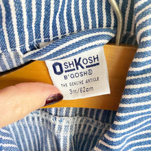 Load image into Gallery viewer, Classic Oshkosh hickory stripes jacket // 3 months 😎