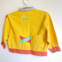 Load image into Gallery viewer, Amazing colour block soft denim jacket // Approx. 12-18 months 🤩