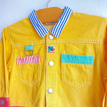 Load image into Gallery viewer, Amazing colour block soft denim jacket // Approx. 12-18 months 🤩