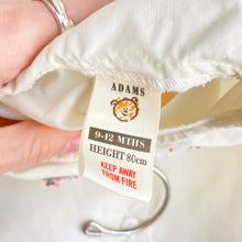 Load image into Gallery viewer, Vintage Adams cream embroidered blouse // 9-12 months 🌼