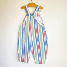 Load image into Gallery viewer, Beaut vintage stripe bubble fit dungarees // 18 months+ ๐