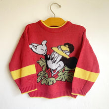 Load image into Gallery viewer, Fabulous vintage Mothercare Micky Mouse knitted jumper // 24 months*