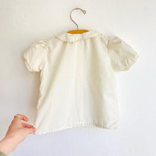 Load image into Gallery viewer, Vintage Adams cream embroidered blouse // 9-12 months 🌼