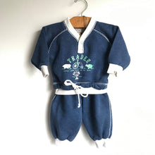 Load image into Gallery viewer, Vintage The Trader Jeans Company navy blue and white casual co-ord 💙 // 3-6 months