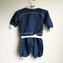 Load image into Gallery viewer, Vintage The Trader Jeans Company navy blue and white casual co-ord 💙 // 3-6 months
