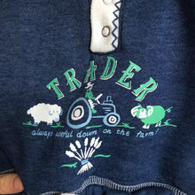 Load image into Gallery viewer, Vintage The Trader Jeans Company navy blue and white casual co-ord 💙 // 3-6 months