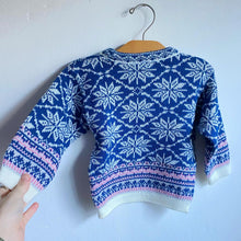 Load image into Gallery viewer, Vintage ‘Young Canada” snowflake Christmas jumper // Approx. 2 years ❄️