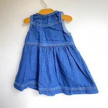 Load image into Gallery viewer, Oshkosh B’gosh denim pinafore dress // 6 months+