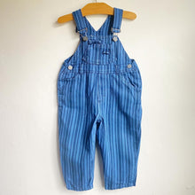 Load image into Gallery viewer, Vintage Ladybird blue pinstripe dungarees // 2-3 years ๐