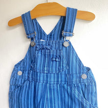 Load image into Gallery viewer, Vintage Ladybird blue pinstripe dungarees // 2-3 years ๐