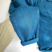 Load image into Gallery viewer, Vintage Oshkosh turquoise pinstripe jeans // 5 years*