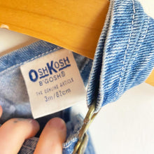 Load image into Gallery viewer, Sweet baby Oshkosh denim dungarees // 3 months