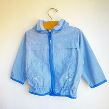 Load image into Gallery viewer, Vintage 90s H&M pale blue check spring jacket // 1.5-2 years 🌼