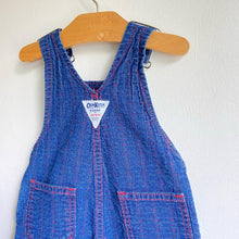 Load image into Gallery viewer, Vintage Oshkosh denim dungarees with sweet red contrast stitching // 12 months*
