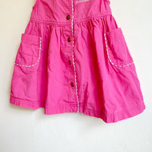 Load image into Gallery viewer, Oshkosh bright pink pinafore dress // 9-12 months 💕