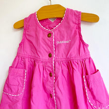 Load image into Gallery viewer, Oshkosh bright pink pinafore dress // 9-12 months 💕