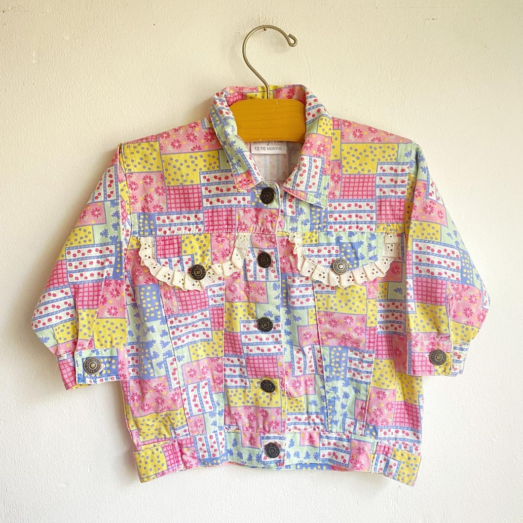 Sweet vintage Ladybird patchwork jacket // 12-18 months 💕