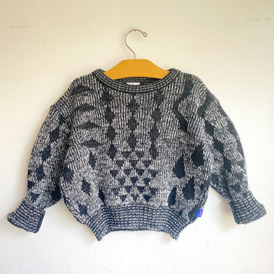 Groovy 80s vintage ‘Jean Bourget’ knitted jumper // 5-6 years