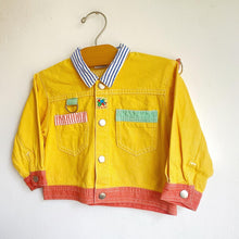 Load image into Gallery viewer, Amazing colour block soft denim jacket // Approx. 12-18 months 🤩
