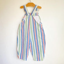Load image into Gallery viewer, Beaut vintage stripe bubble fit dungarees // 18 months+ 🌈
