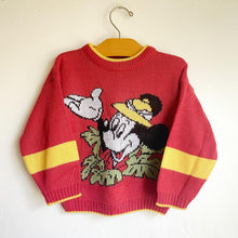 Load image into Gallery viewer, Fabulous vintage Mothercare Micky Mouse knitted jumper // 24 months*
