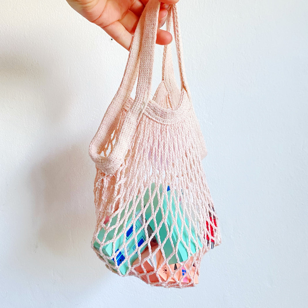 Mini string shopping bag - Peachy Pink 🍑