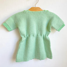 Load image into Gallery viewer, Stunning sage green vintage handmade romper // Approx. 6-9 months
