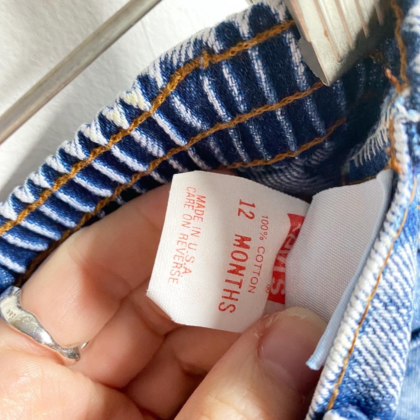 Vintage Little Levis acid wash baby jeans // 9-12 months