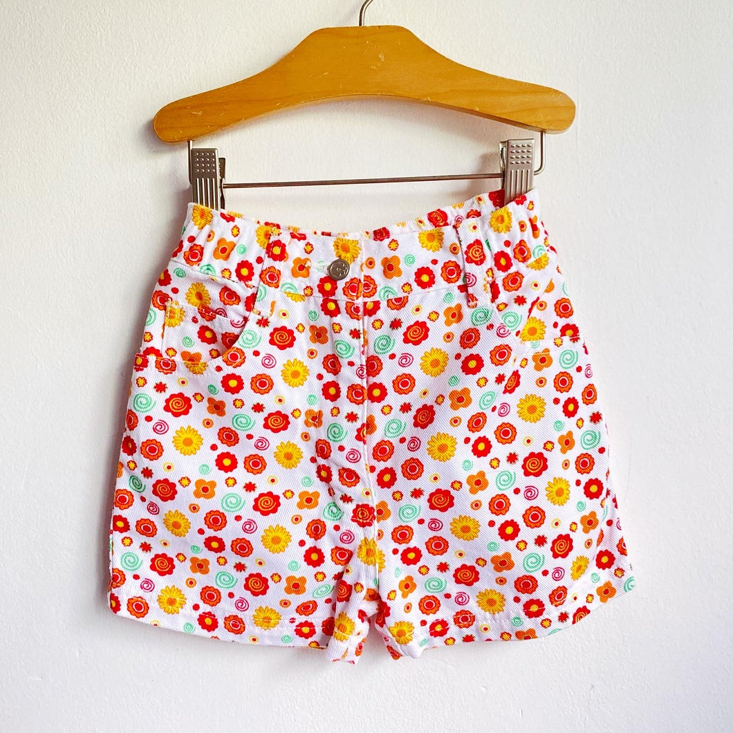 Vintage 90s Ladybird funky print denim shorts // 18-24 months 💖