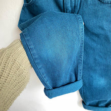 Load image into Gallery viewer, Vintage Oshkosh turquoise pinstripe jeans // 5 years*
