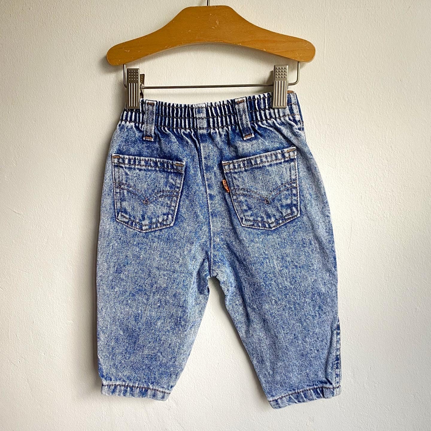 vintage little Levis リーバイス アシッド　デニム Vintage Little Levis acid wash baby jeans // 9-12 months