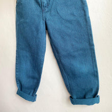 Load image into Gallery viewer, Vintage Oshkosh turquoise pinstripe jeans // 5 years*
