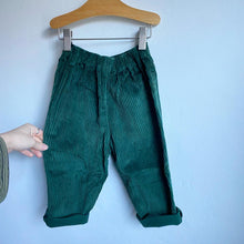 Load image into Gallery viewer, Vintage ‘Baby Mac’ bottle green cords // 18-24 months 🌳

