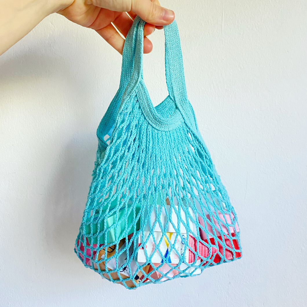 Mini string shopping bag - Ocean Blues 🌊