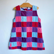 Load image into Gallery viewer, Vintage NEXT corduroy patchwork pinafore dress // 2 years 💜
